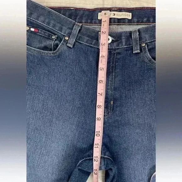 Vintage Classic Tommy Hilfiger Woman’s Denim Jeans Size 8 Stright Fit Med Wash - Picture 10 of 16